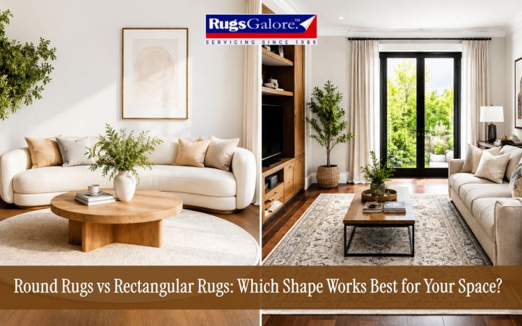 Round Rugs vs Rectangular Rugs: Which Shape Works Best for Your Space