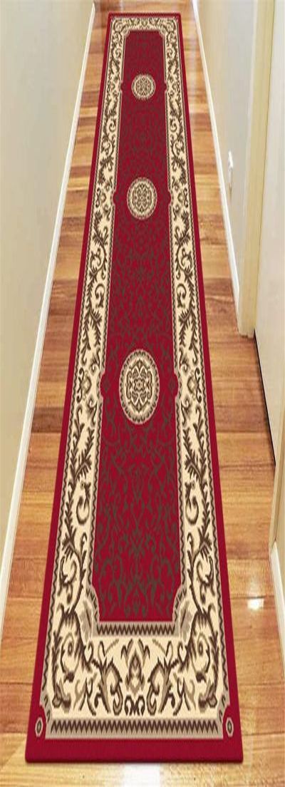 HALL RUNNER 67 SY RY 1920 RED 80CM WIDE CONTINUES
