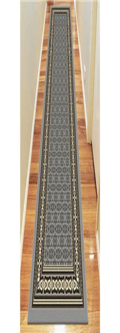 HALL RUNNER 69 SY RY 6334 GREY 80CM WIDE CONTINUES