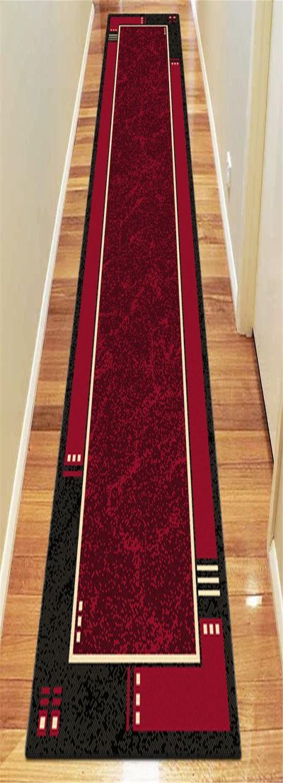 HALL RUNNER 70 SY RY 6336 RED 80CM WIDE CONTINUES