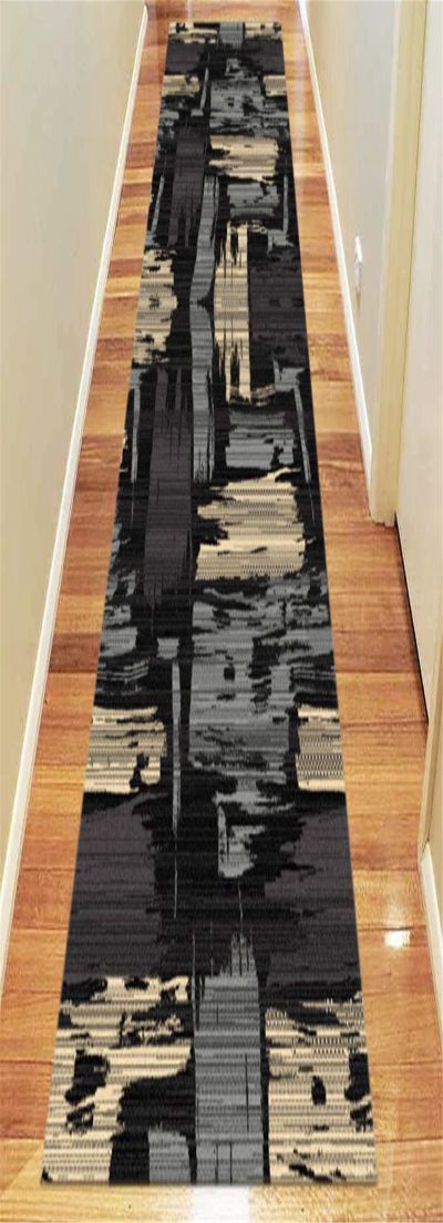HALL RUNNER 72 SY RY 2120 BLACK CONTINUES